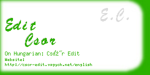 edit csor business card