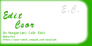 edit csor business card